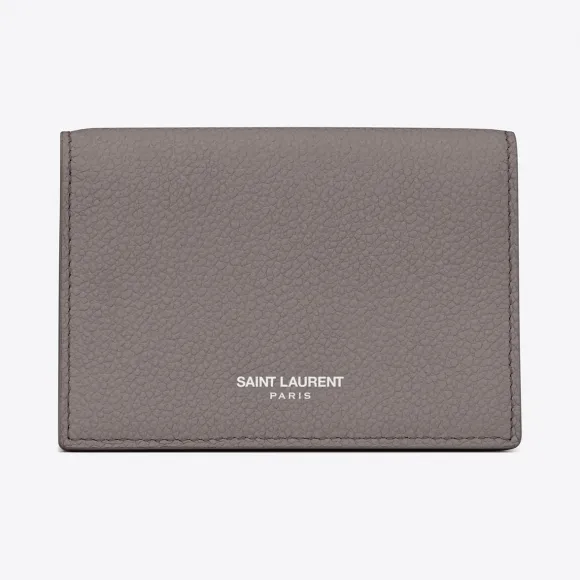 伊夫圣罗兰/Yves Saint laurent 经典圣罗兰巴黎式名片套，采用雾状皮革 360433B680N1202