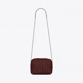 伊夫圣罗兰/Yves Saint laurent 经典小号monogram暗红色“y”字形拼接真皮保龄球包 454317DV74