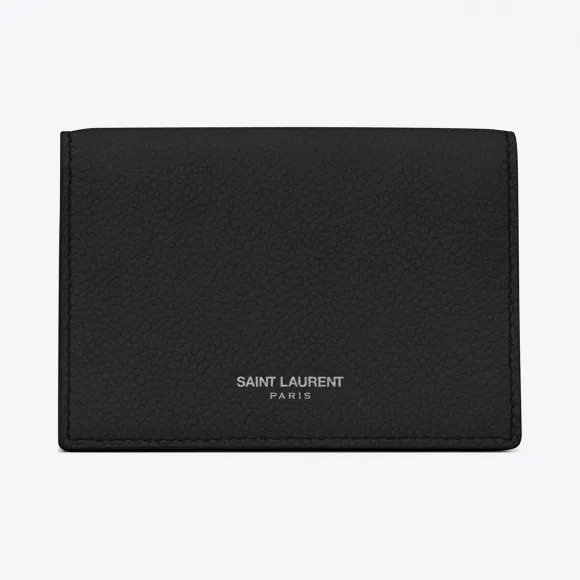 伊夫圣罗兰/Yves Saint laurent 经典 saint laurent paris 黑色真皮名片夹 468994B6