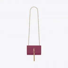 伊夫圣罗兰/Yves Saint laurent Kate 小号真皮流苏穗颗粒纹理压花真皮包 474366BOW0J5548