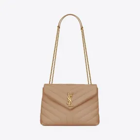 伊夫圣罗兰/Yves Saint laurent LOULOU Y quil缝皮革小包