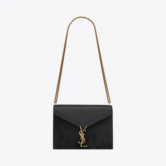伊夫圣罗兰/Yves Saint laurent cassandra monogram box皮革和绒面材质搭扣包 5327500SXSW1000