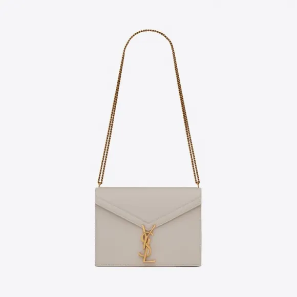 伊夫圣罗兰/Yves Saint laurent cassandra 字母标志粒面压花真皮clasp包 532750BOW0W9207