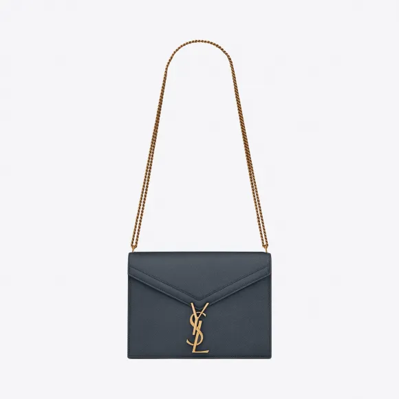 伊夫圣罗兰/Yves Saint laurent 女士 CASSANDRA字母组合搭扣袋，粒面压纹皮革 532750BOWNW1272