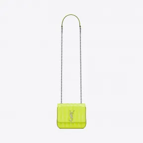 伊夫圣罗兰/Yves Saint laurent VICKY 小号提花漆皮包 5384391DL0N7214