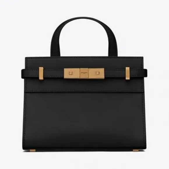 伊夫圣罗兰/Yves Saint laurent manhattan nano box 皮革购物包 5937410SX0W1000