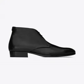 伊夫圣罗兰/Yves Saint laurent WYATT系带靴 光滑皮革 6032041OO001000