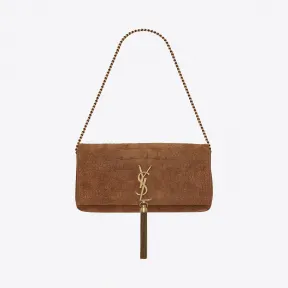 伊夫圣罗兰/Yves Saint laurent KATE 99鳄鱼纹压印麂皮流苏包