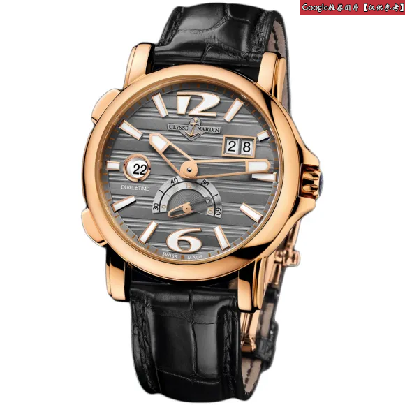 雅典/Ulysse Nardin 奢华系列 18K玫瑰金 镶钻 自动机械 男表 246-55B-69
