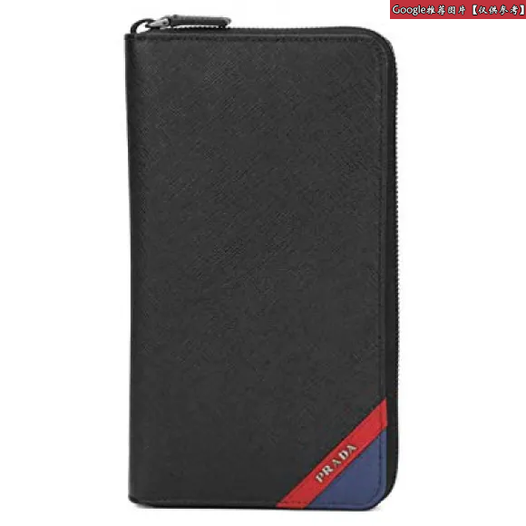 普拉达/Prada 黑色+明红色+蓝色  文件夹 2ML188 2EGO F0UDN