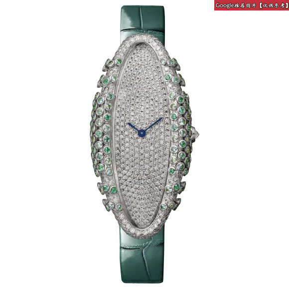 卡地亚/Cartier 白金镶钻 手动机械机芯 女表 WJLI0015