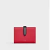 思琳/Celine 女士 Strap中号双色粒面小牛皮钱包 10B643BRU.27RB