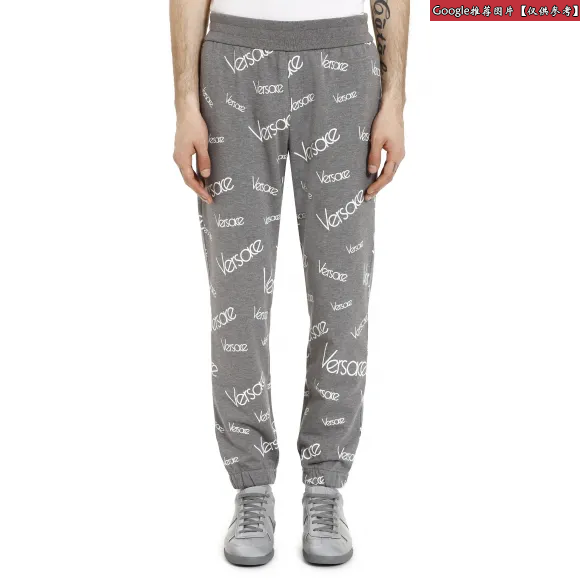 范思哲/Versace Logomania印花运动裤 A82407-A229461_A740