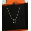 爱马仕/Hermes 黑色 Cage d'H项链 H143991FO03