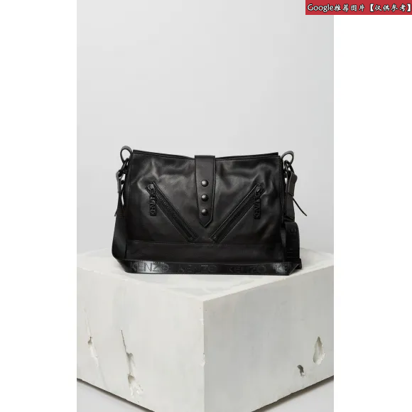 凯卓/Kenzo 黑色 斜背包 运动皮革Kalifornia包 F852SA102L04.99.TU