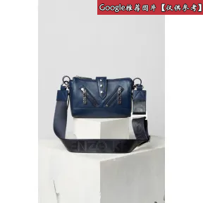 凯卓/Kenzo 黑色 斜背包 迷你Kalifornia Sport皮革包 F862SA103L04.78.TU