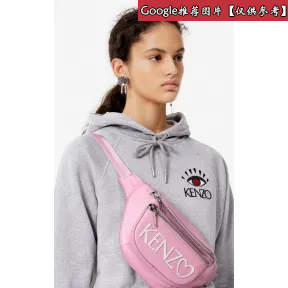 凯卓/Kenzo 淡粉色 斜背包 一世 ？ 胶囊标志皮革腰包 F955SA507LO3.33.TU