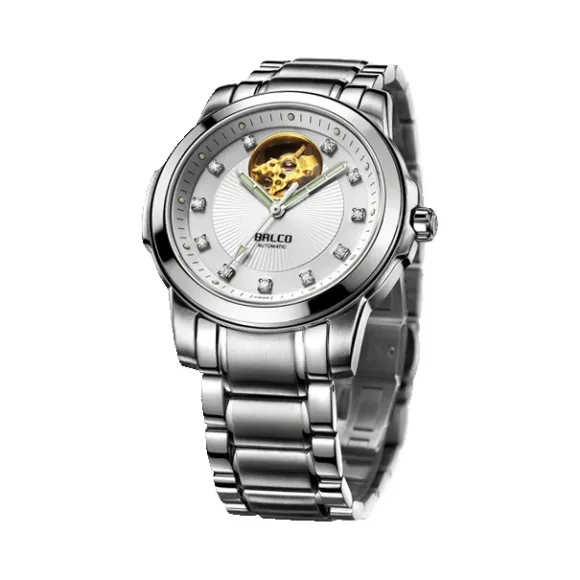 拜戈/Balco 不锈钢表壳 旋入式透视后盖 机械 自动机械机芯 男表 1010AL2576