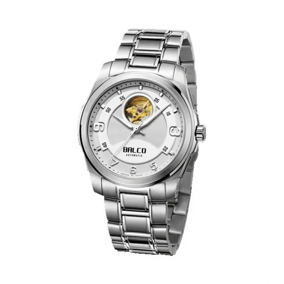 拜戈/Balco 不锈钢表壳、表圈 螺纹透视后盖 型动 自动机械机芯 男表 1010AL3136