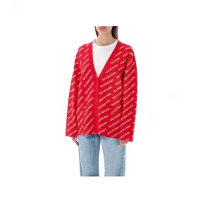 巴黎世家/Balenciaga 红色 40% 棉 27% 羊毛 22% 涤纶 10% 尼龙 开衫 699850T32336090