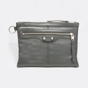 巴黎世家/Balenciaga Clip小号 - 灰化石色 | 男士Clip手袋 273021-D9H04-1110