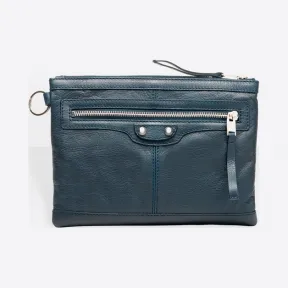 巴黎世家/Balenciaga Clip小号 - 深蓝色 | 男士Clip手袋 273021-D9H04-4012