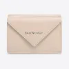 巴黎世家/Balenciaga 浅米色纸质迷你钱包 391446DLQ0N2730