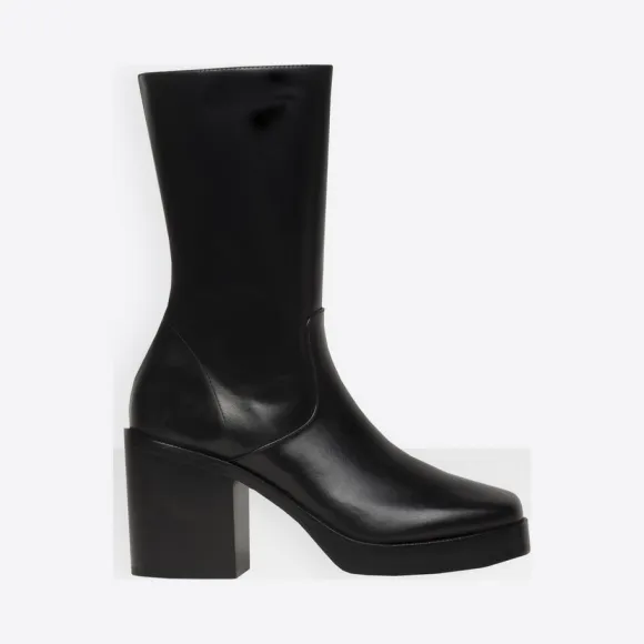 巴黎世家/Balenciaga 防水台短靴 - 黑色 | 女士Platform Shoes 477264-WAZG0-1000