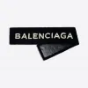 巴黎世家/Balenciaga 毛羊皮围巾 - 白色/黑色 | 男士围巾 486094-TSH11-1070