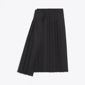 巴黎世家/Balenciaga 管型百褶裙 - 黑色 | 女士半裙 492321-TXI13-1000