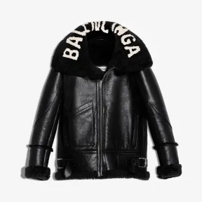 巴黎世家/Balenciaga 白色/黑色 飞行员夹克 41811758gu