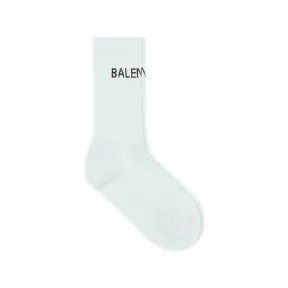 巴黎世家/Balenciaga Men's Balenciaga Tennis Socks in Blue 540633472B44960