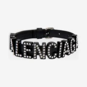 巴黎世家/Balenciaga BLACK/CRYSTAL 字母项链 50223222nr