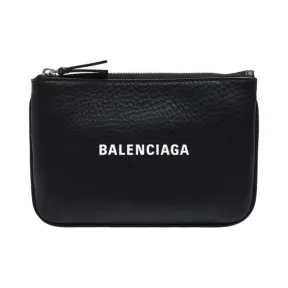 巴黎世家/Balenciaga 黑色 牛皮 零钱包 551995-DLQ4N-1000