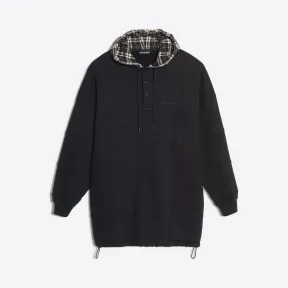 巴黎世家/Balenciaga ‎男士‎ ‎黑色 ‎ ‎拼接连帽卫衣 ‎ | Balenciaga 556137-TDV32-1000