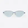 巴黎世家/Balenciaga 电蓝色 Invisible猫眼太阳眼镜 46632675vs