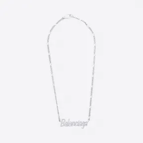 巴黎世家/Balenciaga 钯色 字母项链 50227215pf