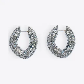 巴黎世家/Balenciaga SILVER/CRYSTAL 环状水钻耳环 50231452xt