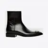 巴黎世家/Balenciaga 银色/ 黑色 Rim BB短靴 11730242vg
