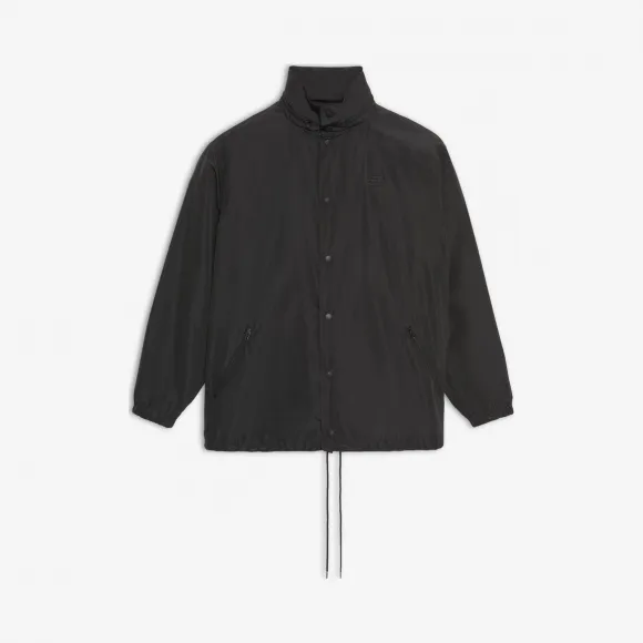 巴黎世家/Balenciaga 黑色 / 红色 Signature连帽防风外套 41909110wq