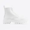 巴黎世家/Balenciaga 男士 Strike 20 毫米白色系带靴 589338WA9679011