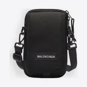巴黎世家/Balenciaga 黑色 Explorer斜挎包 45482574tv