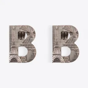 巴黎世家/Balenciaga  B Paris加大号耳环 50233986bm