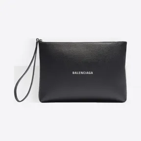 巴黎世家/Balenciaga Black / White Cash手提接裆式手拿包 45482581di