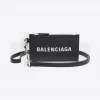 巴黎世家/Balenciaga Black / White Cash钥匙链卡包 51126072mr