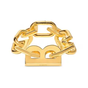 巴黎世家/Balenciaga Women's B Chain Xxl Bracelet in Gold 599216TZ99G0027