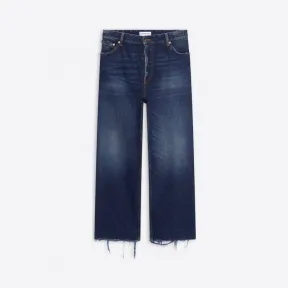 巴黎世家/Balenciaga 靛蓝色女式九分裤 600235TJW754021