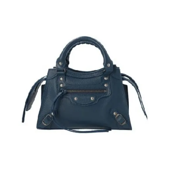 巴黎世家/Balenciaga 海军 100% 小牛皮 迷你包 63852415Y6X4403