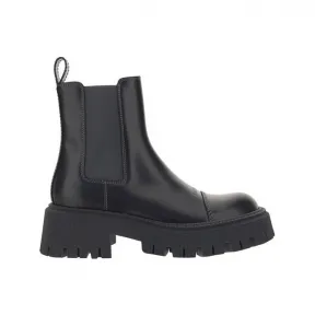 巴黎世家/Balenciaga 黑色 皮革 切尔西靴 641399WA8E91568