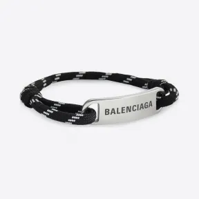 巴黎世家/Balenciaga 黑色/白色板式手链 656418TZX4S1766